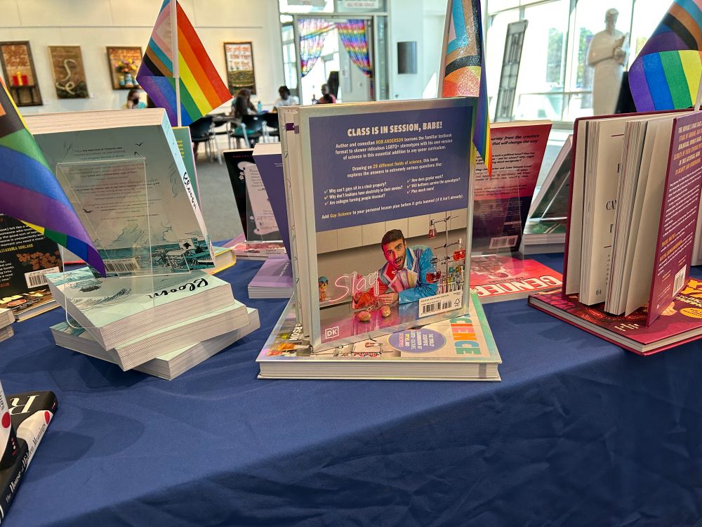 free queer books! safe queer space! 