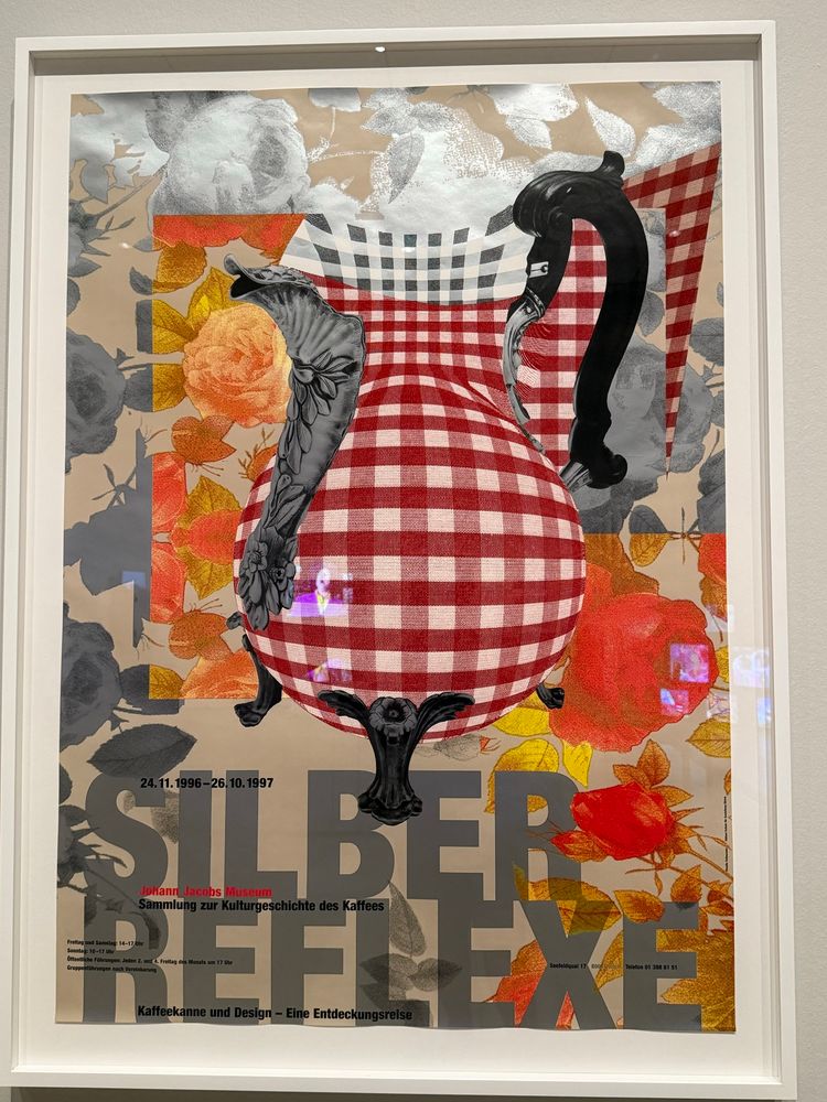 Event poster with a texture collage