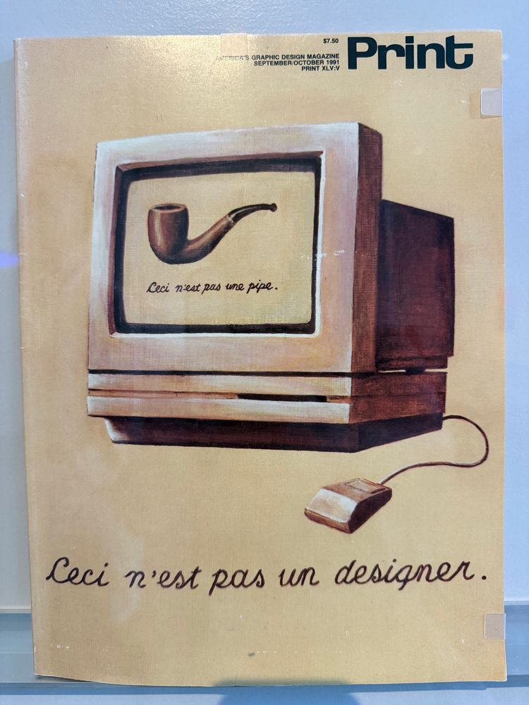 Magazine cover: Ceci n’est pas un designer