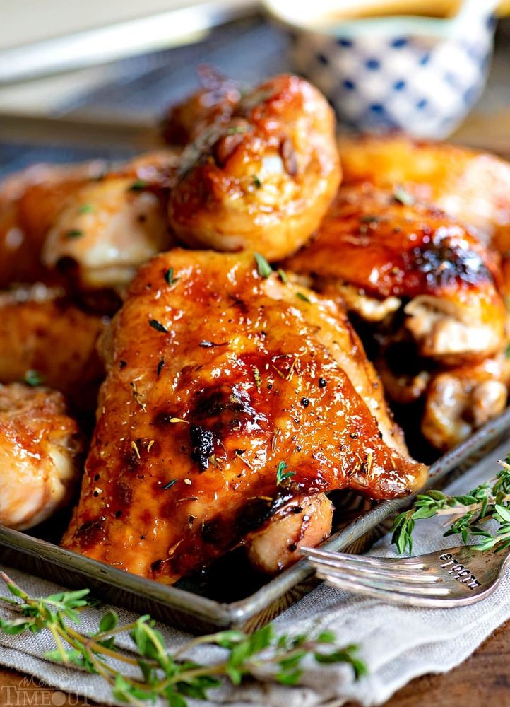 Honey glazed chicken