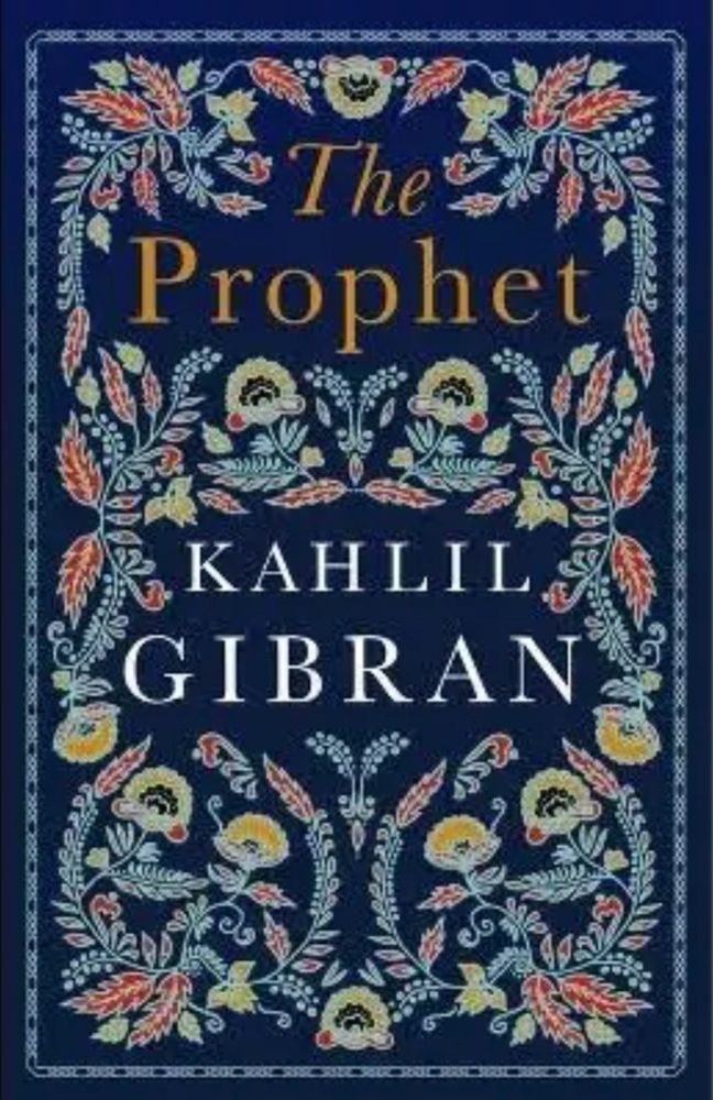 Book cover of “The Prophet” by Khalil Gibran