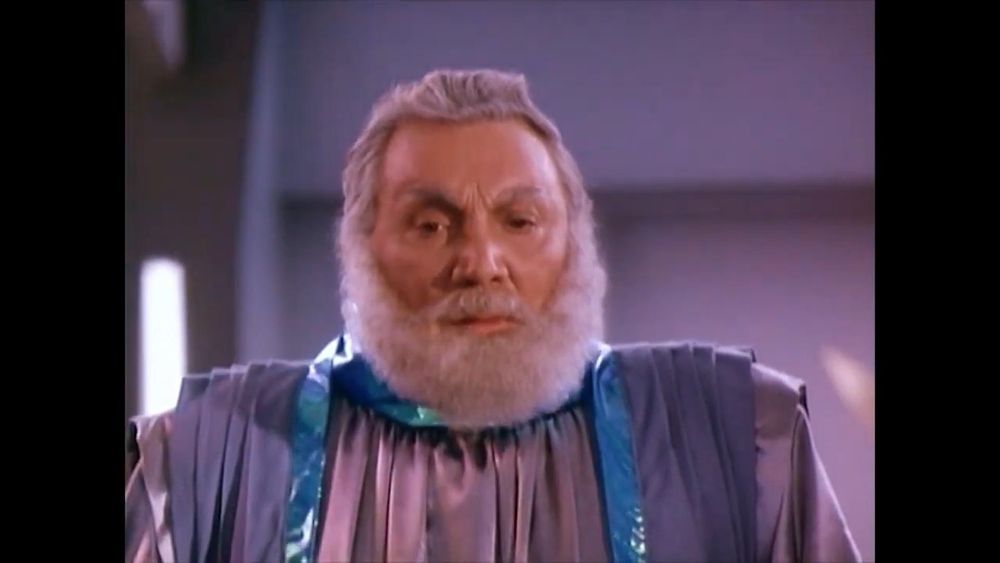Actor Cameron Mitchell in the 1988 “film” Space Mutiny 