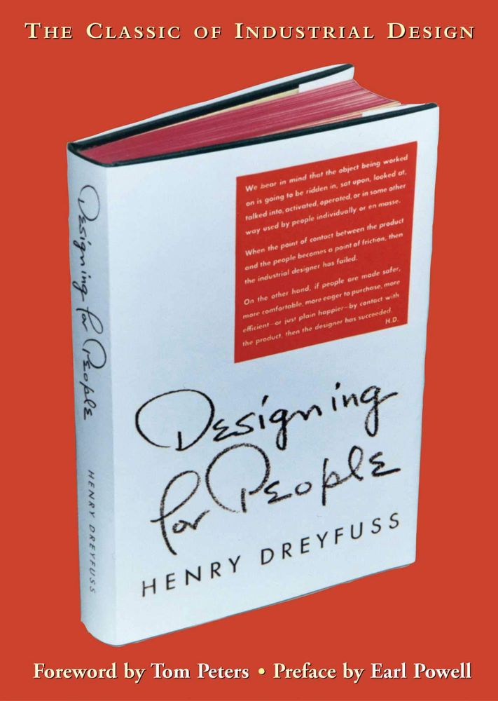 Photo of book cover “Designing for People” by Henry Dreyfuss 