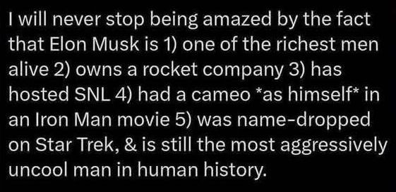 Musk is not cool