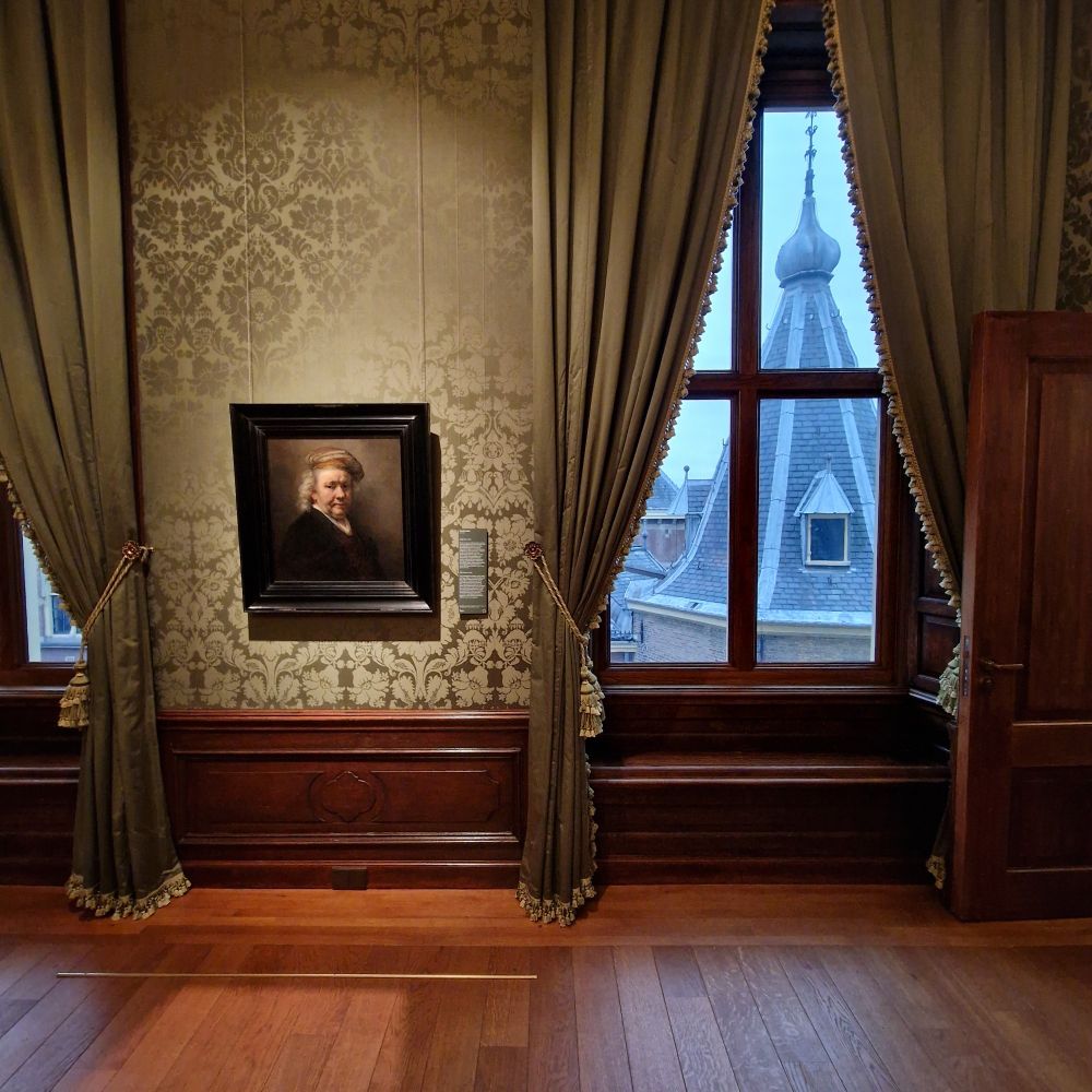 Rembrandt, zelfportret in het Mauritshuis.