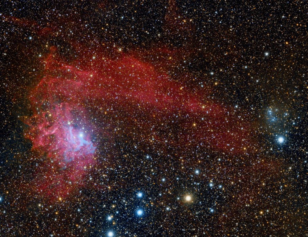 Flaming star nebula.