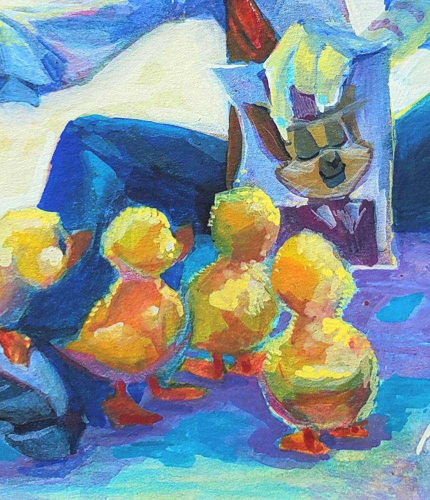 same image, close up on ducks and wick pic