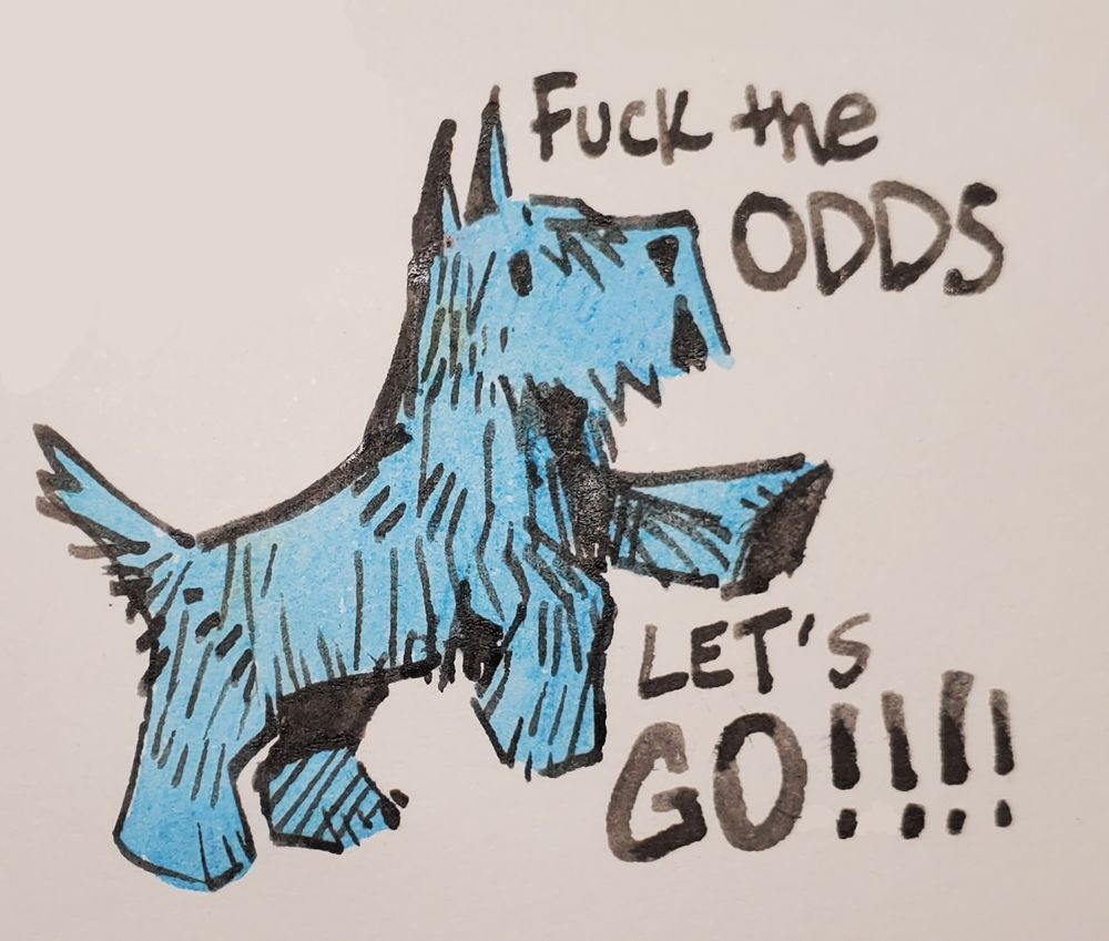 the blue dog from majora's mask finally legitimately won its race after 25 years of trying.
