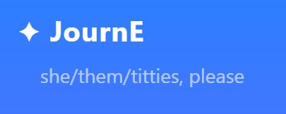 JournE, she them titties please