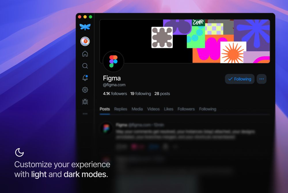Screenshot of Dragonfly in dark mode
