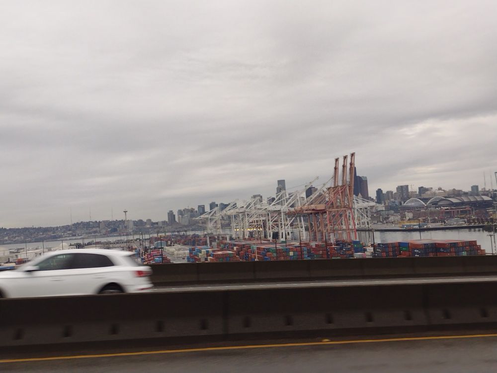 Harbor Island and the Skyline taken from the West Seattle High Bridge