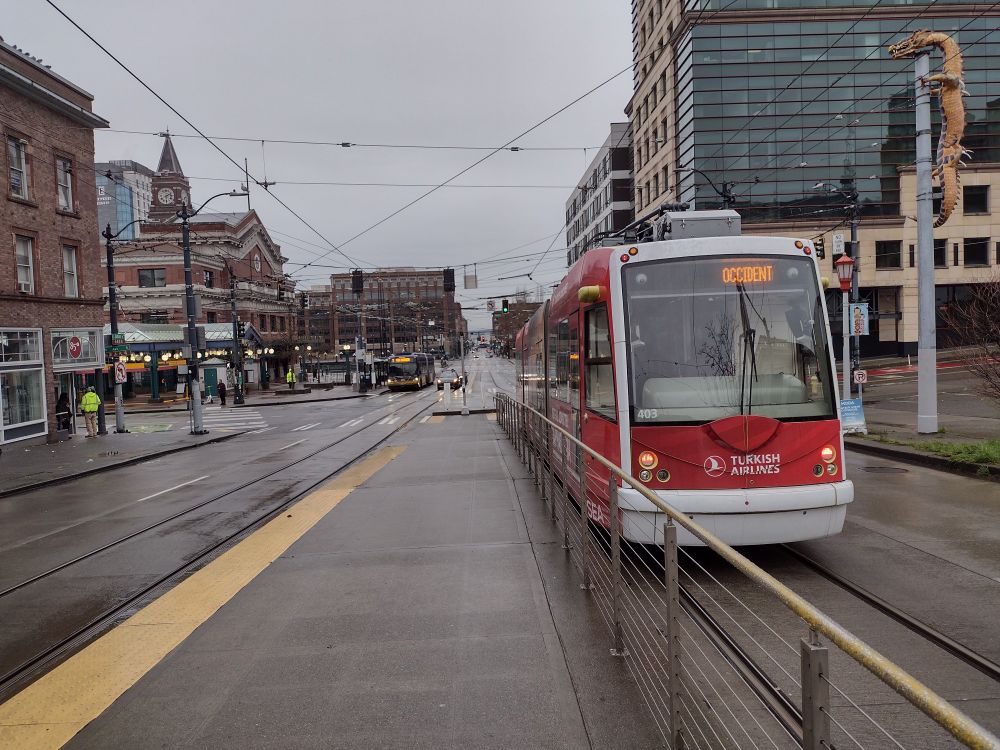 Streetcar at King Street Station