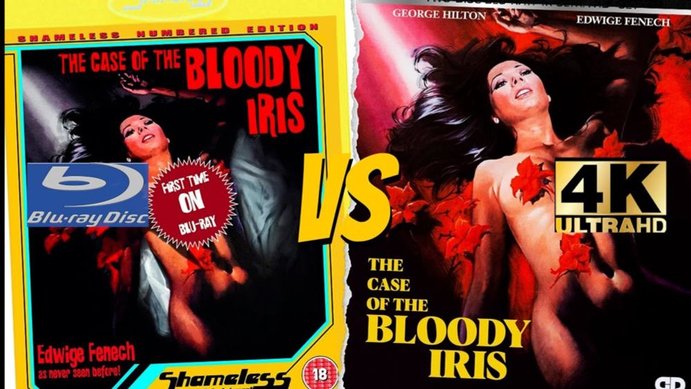 THE CASE OF THE BLOODY IRIS (1972) 4K Ultra HD VS. 2018 Bluray Comparison