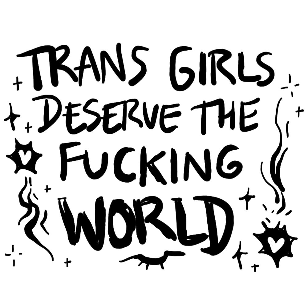 TRANS GIRLS DESERVE THE FUCKING WORLD