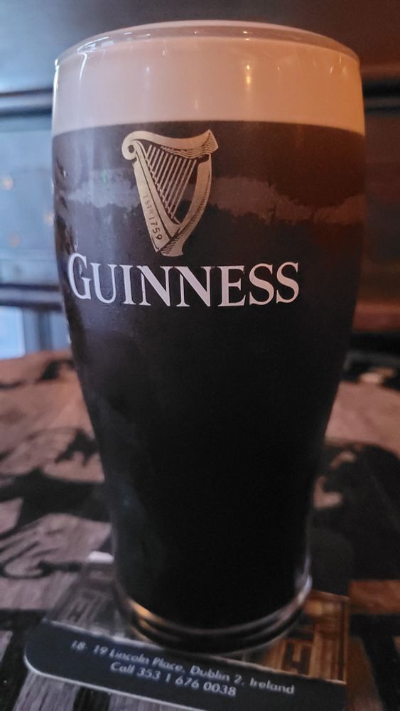 A lovely pint of Guinness
