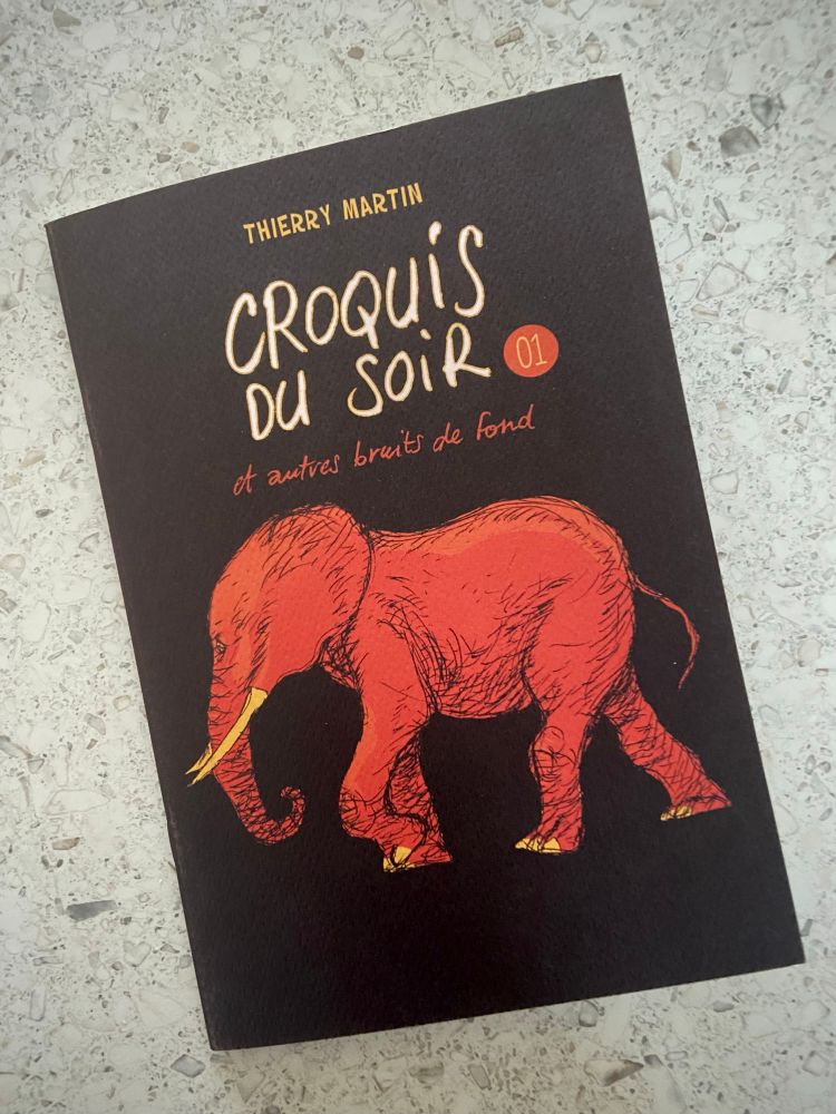 The cover of Thierry Martin’s self published sketch collection ‘croquis du soir #1’