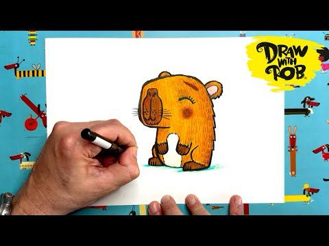 #DrawWithRob 179 Capybara