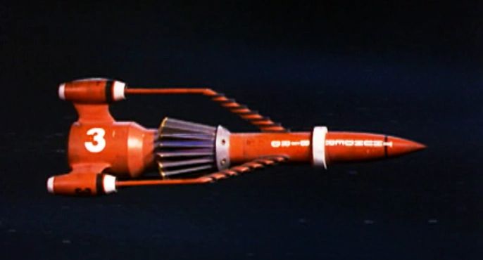 Thunderbird 3 - A red space rocket