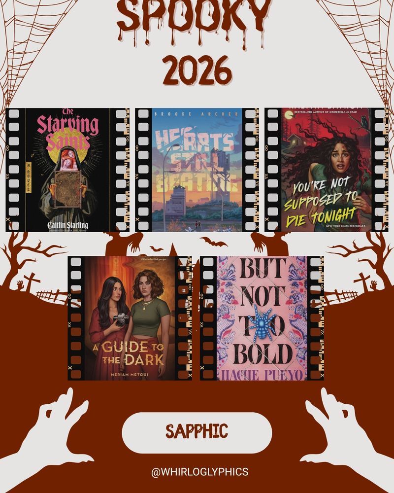 Sapphic Reccomendations 
The Starving Saints by Caitlin Starling 
Hearts Still Beating by Brooke Archer 
Youre not Supposed to Die Tonight 
A Guide to The Dark 
But Not Too Bold
