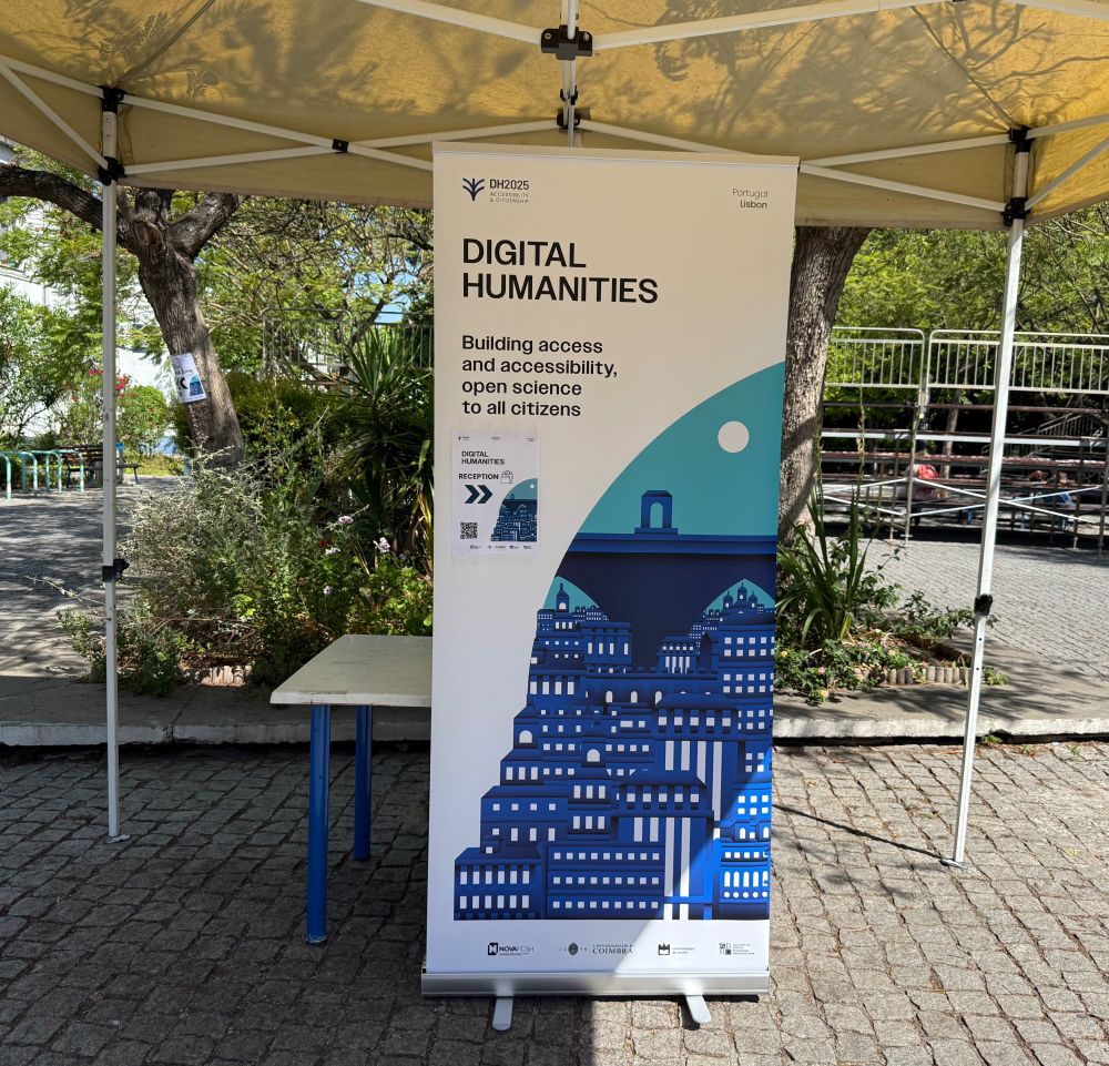 DH2025 Poster in front of the venue