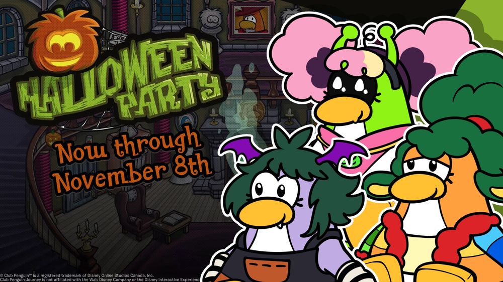 Thumbnail for Club Penguin Journey Halloween Party, art drawn by Jules