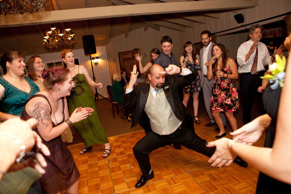 Morty doing his back a disservice dancing to Single Ladies at my wedding, September 2010.