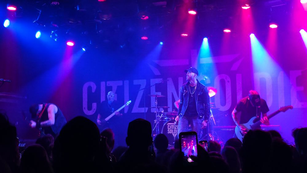 Rockband Citizen Soldier live on stage 