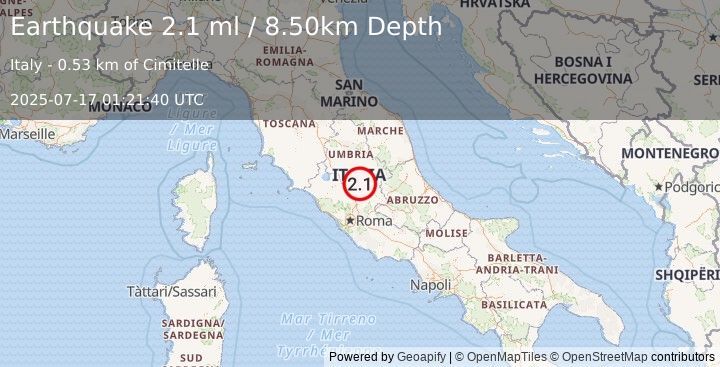 Earthquake Alert: CENTRAL ITALY