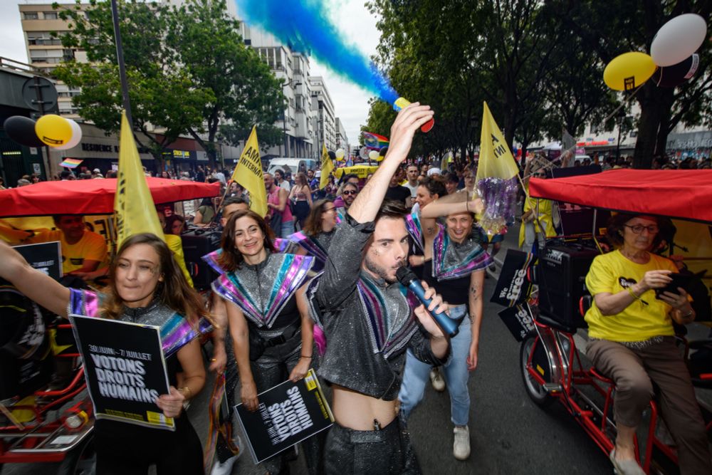 Marche des fiertés, 22 juin 2024, Paris © Sébastien Di Silvestro / Hans Lucas 