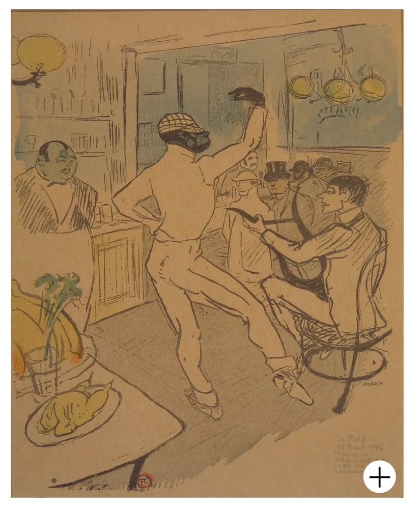 Chocolat dansant dans un bar, from La Rire
Henri de Toulouse-Lautrec