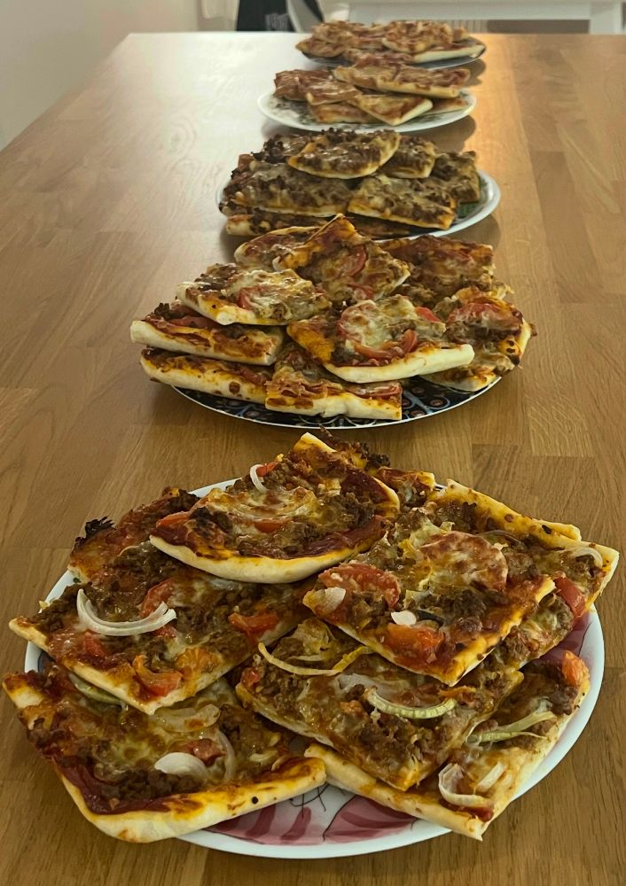 Pizzaa ihan älyttömästi