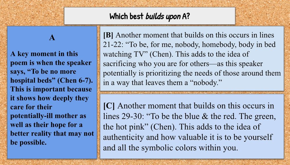 example of reviewing a previous lesson's closing activity