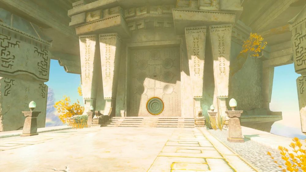 The sky Temple of Time from The Legend of Zelda: Tears of the Kingdom