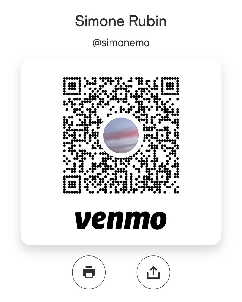 my venmo QR code @simonemo