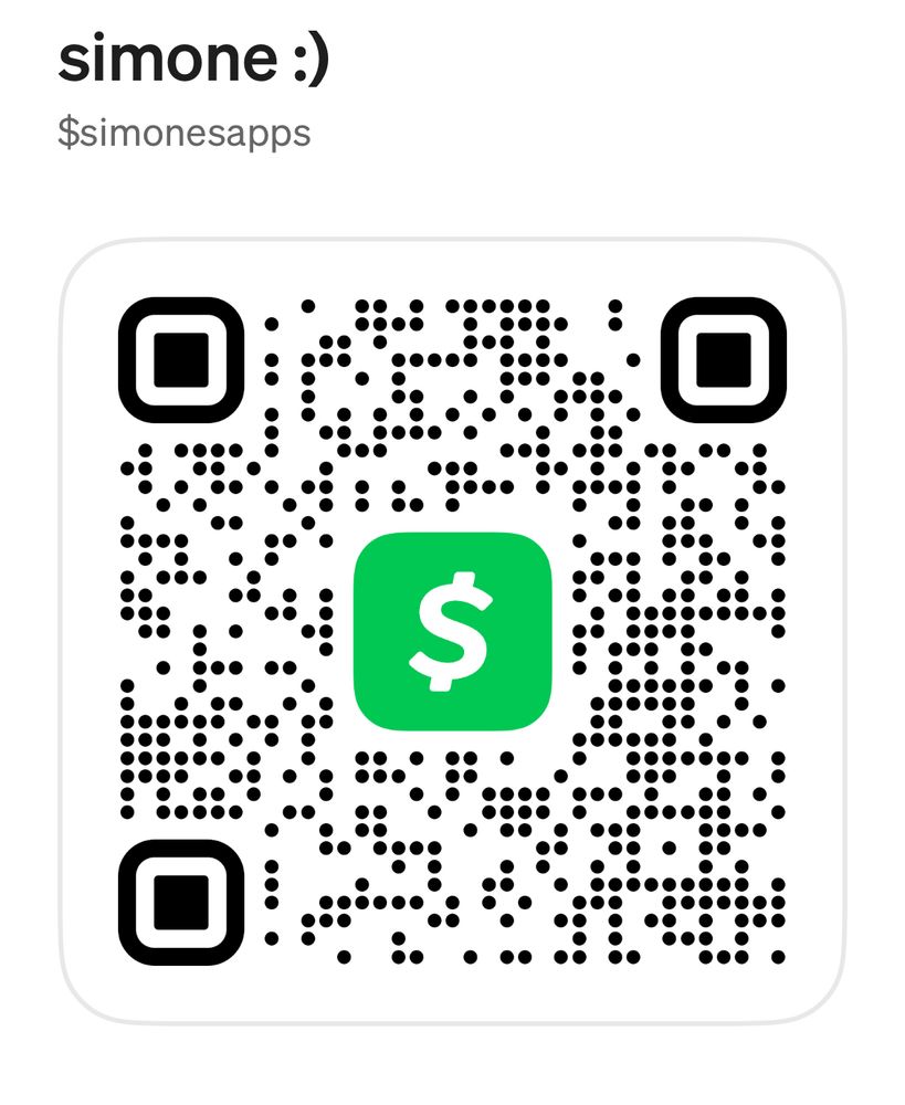 my cashapp QR code 
$simonesapps