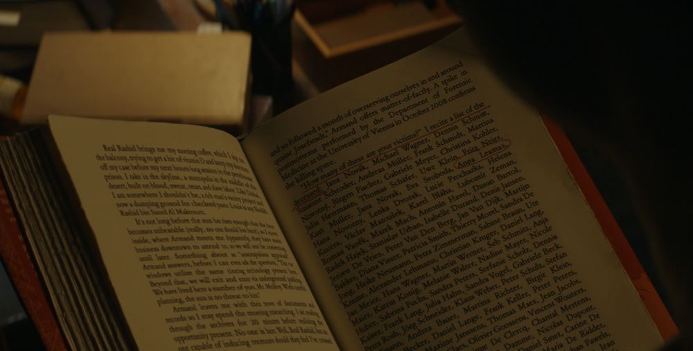 page of Daniel's book from thee Talamasca show