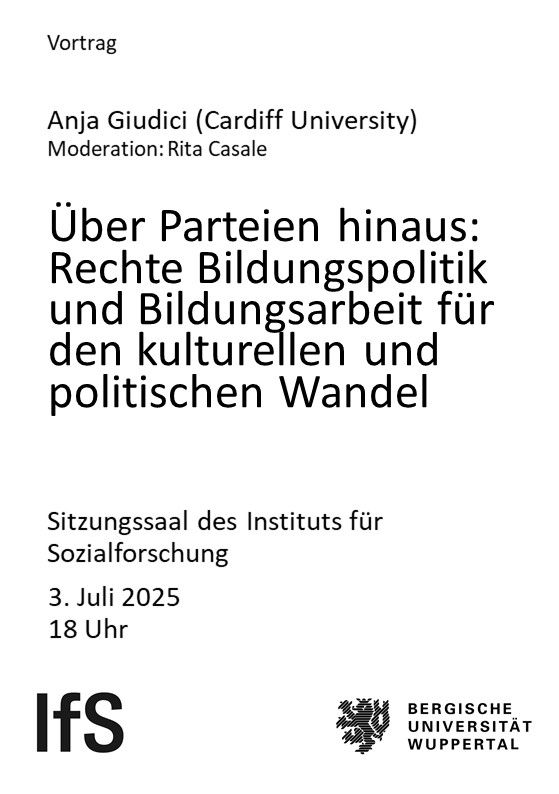 Veranstaltungsflyer mit den Infos zur Veranstaltung