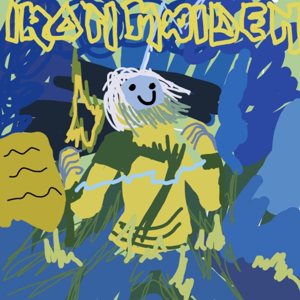 Very nice version of the Live After Death cover, Eddie seems happy