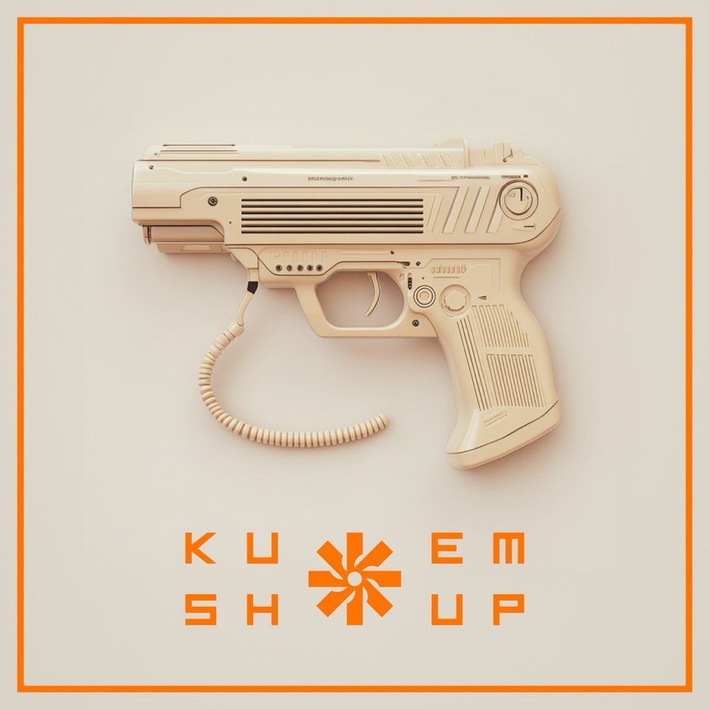 Ident for the new Funkdub mux “PUT ‘EM UP, STICK ‘EM UP” by G-Kush - featuring a cream coloured gun