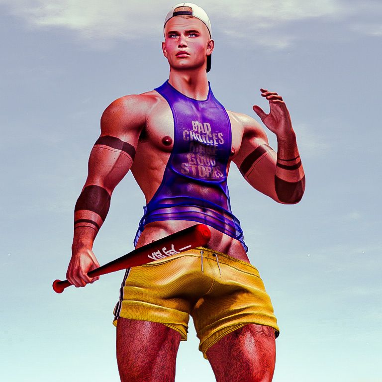 ♥Guilty 160 Tyson Tank♥
♥Guilty 160 Tyson Pants♥
♥CheerNo SPR25 Baseball Cap Torned with Daddy Pack Cap Label♥
♥Bad Unicorn Bonds Baseball Bat♥
♥ll Bear's Poses ll Scott Poses♥
