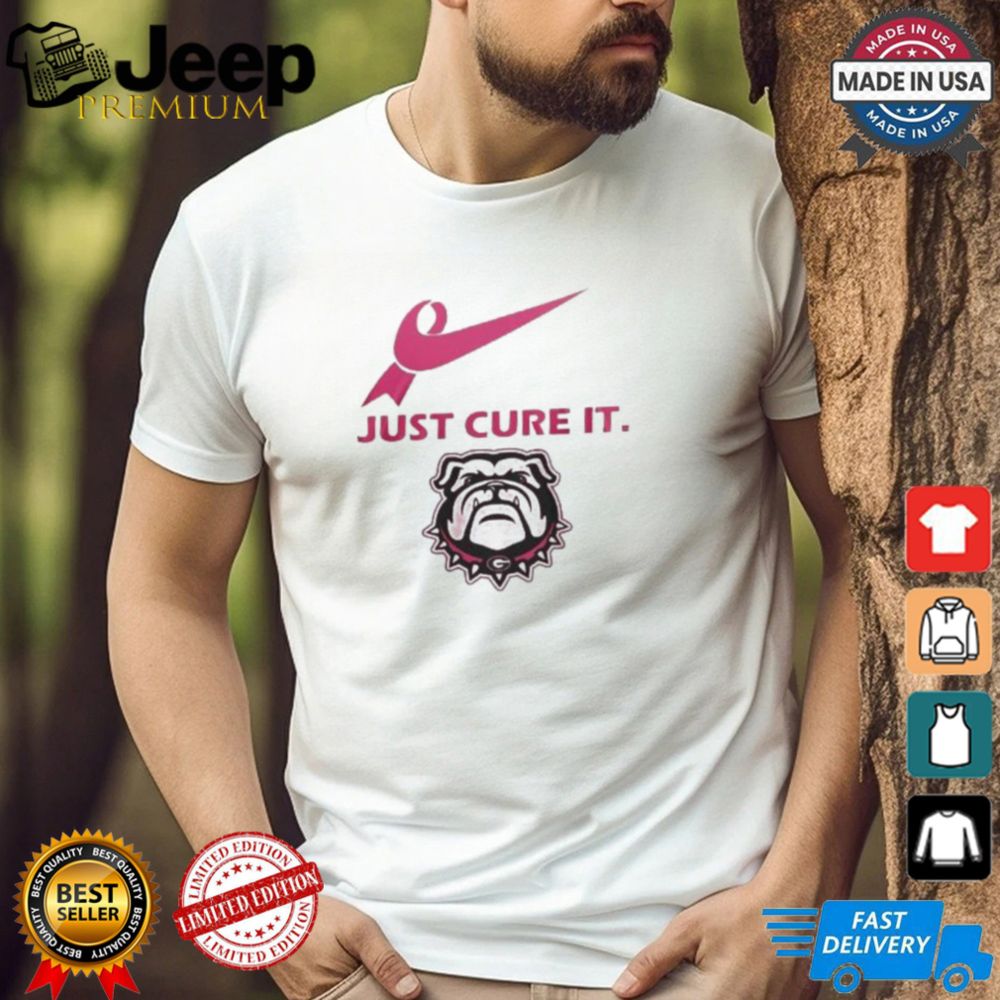 Georgia Bulldogs Just Cure It 2024 T Shirt White, hoodie, sweater, long sleeve and tank top