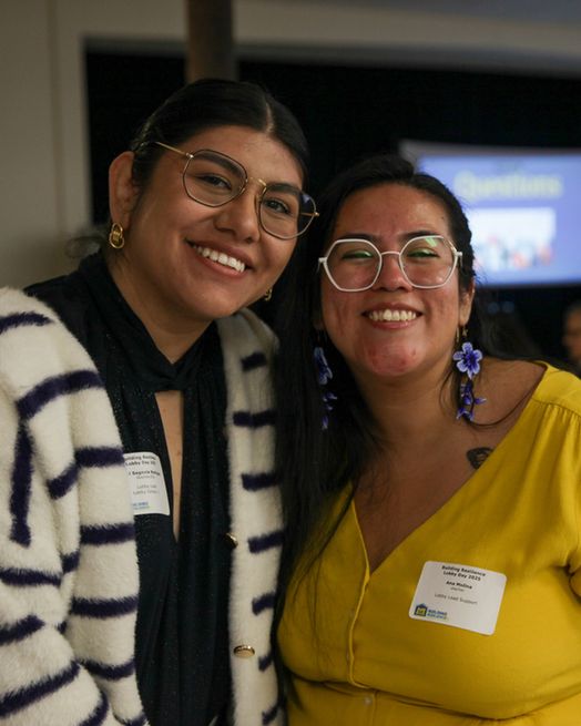 Our advocacy director with a staff member from Verde.