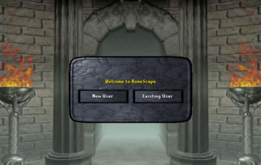 Title screen from Runescape in 2007.