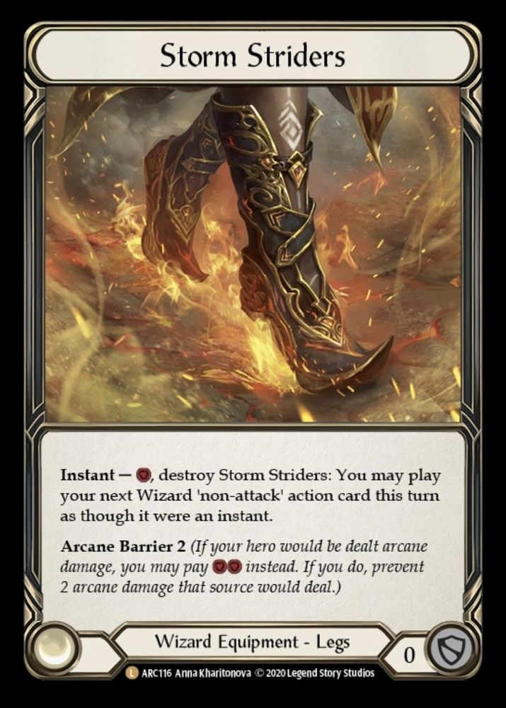 Flesh and Blood TCG - Wizard Equipment (Legs)- Storm Striders