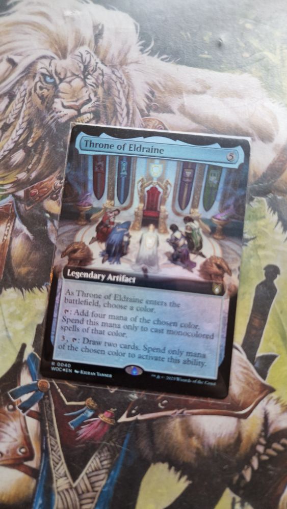Foil extended art Throne of Eldraine