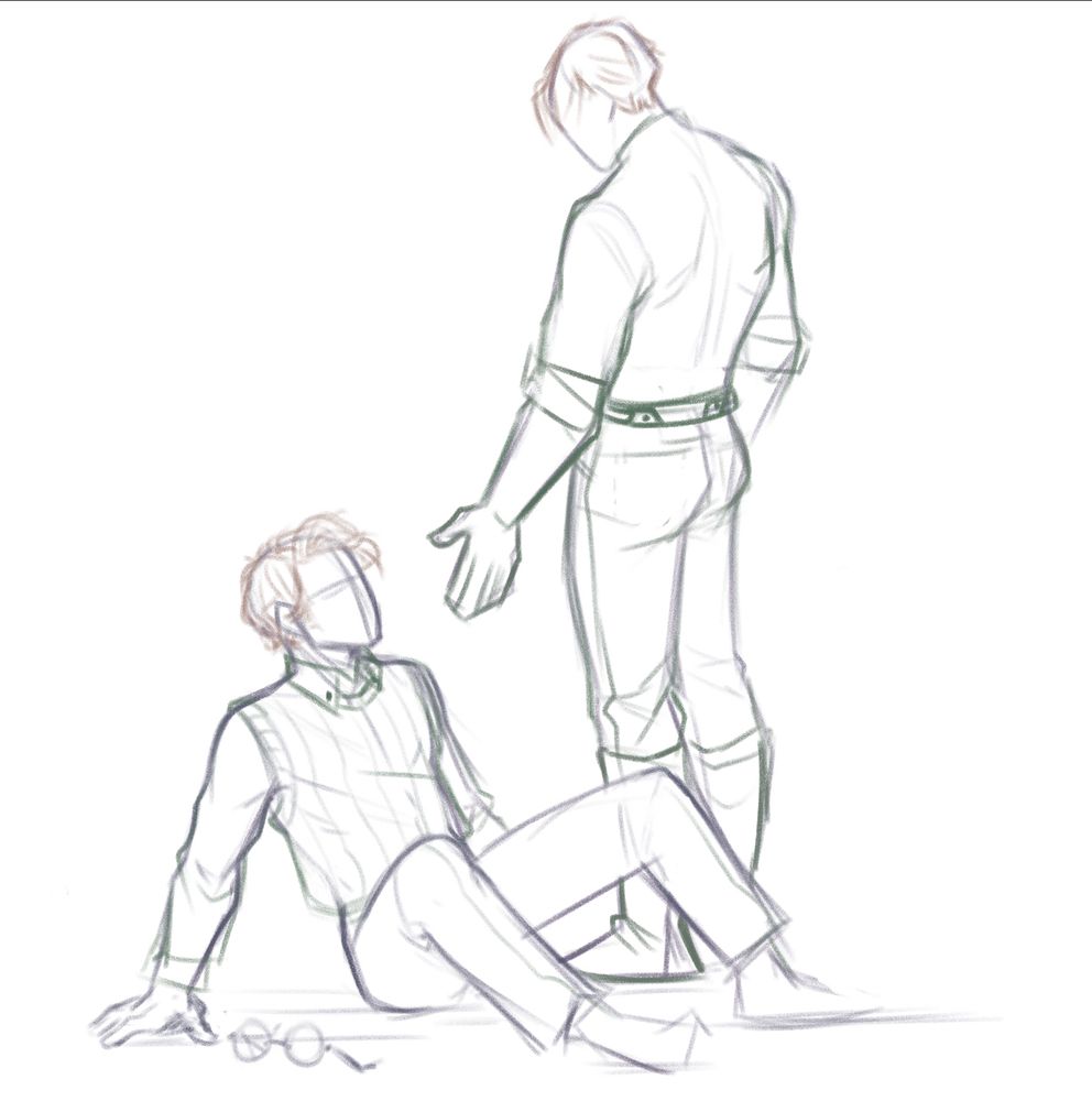 Vian helps Viktor up after he gets his shit rocked