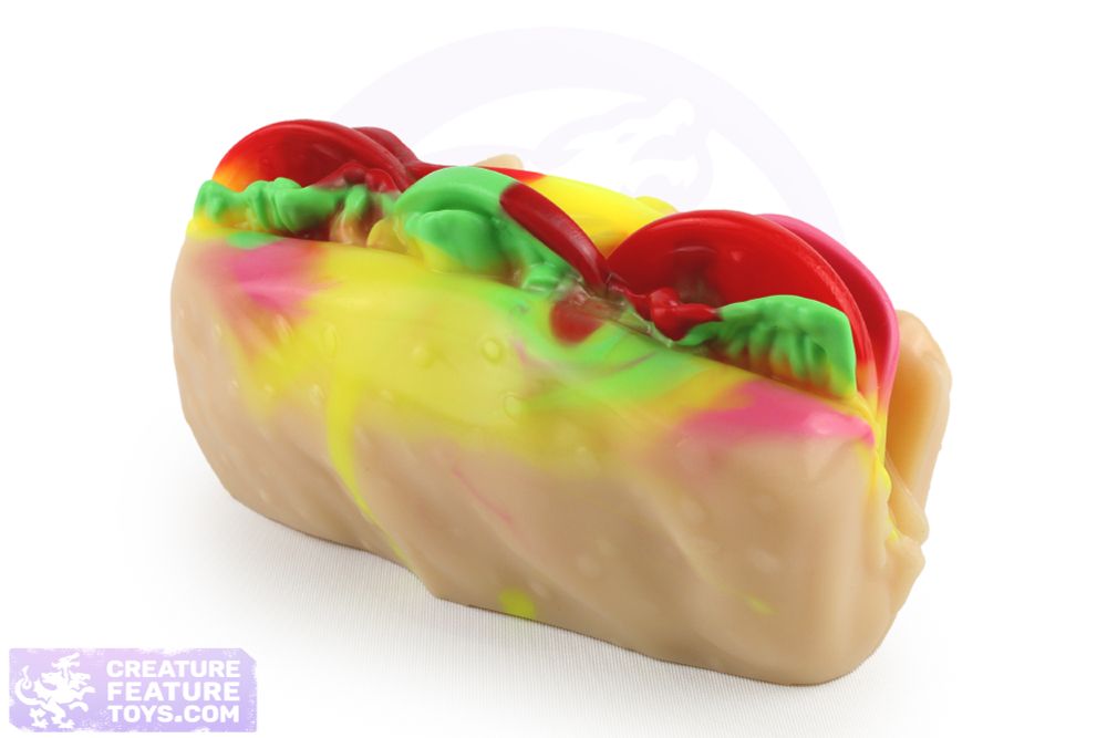 Fantasy adult toy of a hoagie grindable (aka, grinder grinder). 100% platinum cure silicone.