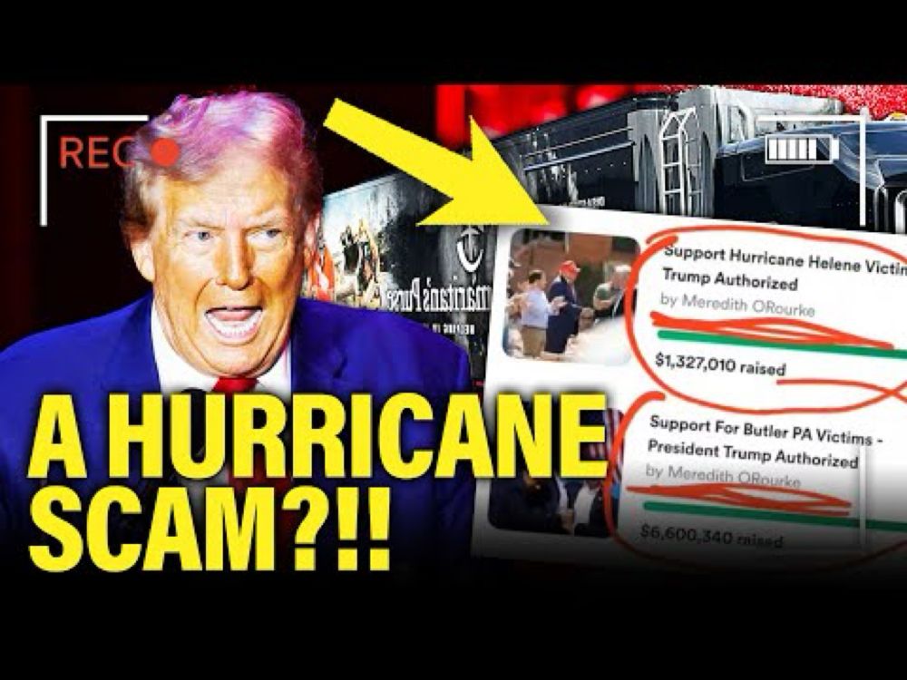 Trump CHARITY SCHEME for Hurricane Gets EXPOSED BY MEIDAS