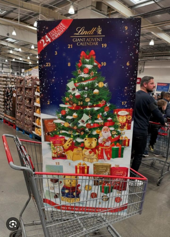 A six foot Lindt advent calendar.