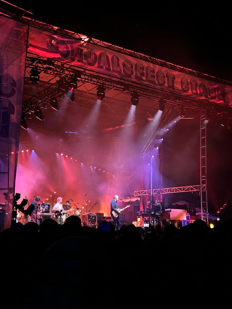 Jason Isbell and the 400 Unit on stage at Shoals Fest in Florence, Alabama 